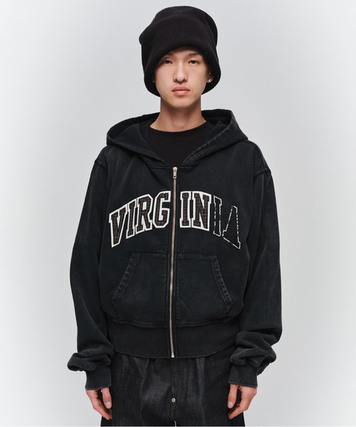 JIEDA(ジエダ)の「VIRGINIA HOODIE(パーカー・メンズ・ブラック/ブラウン/ネイビー・1/2)」の1枚目の写真