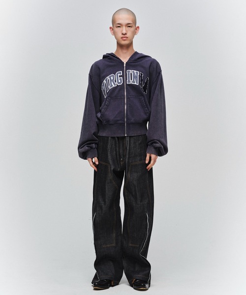 JIEDA(ジエダ)の「VIRGINIA HOODIE(パーカー・メンズ・ブラック/ブラウン/ネイビー・1/2)」の4枚目の写真