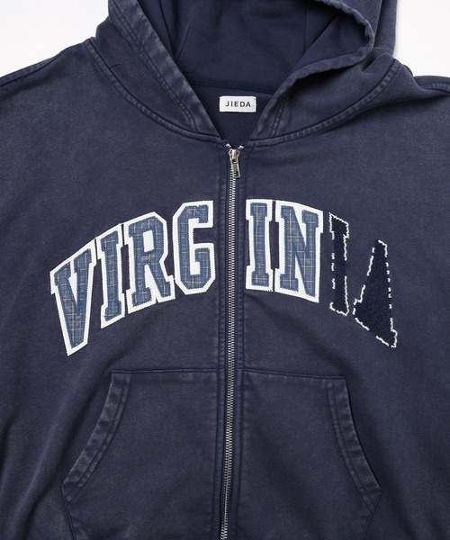 JIEDA(ジエダ)の「VIRGINIA HOODIE(パーカー・メンズ・ブラック/ブラウン/ネイビー・1/2)」の10枚目の写真