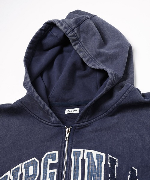 JIEDA(ジエダ)の「VIRGINIA HOODIE(パーカー・メンズ・ブラック/ブラウン/ネイビー・1/2)」の13枚目の写真