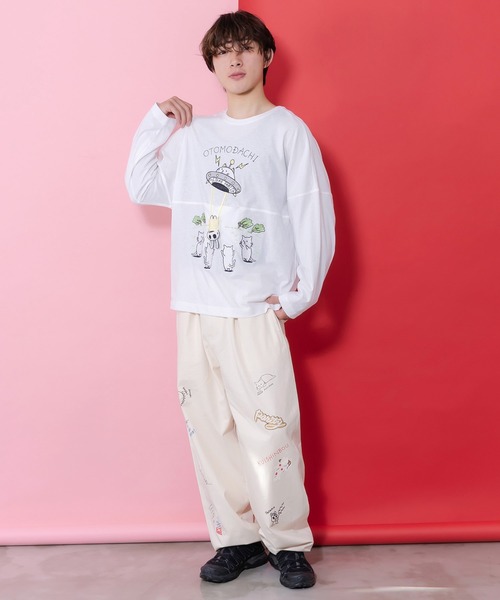 ScoLar Parity（スカラーパリティ）の「361112：ネコ星へのご招待Tシャツ（Tシャツ/カットソー・レディース・オフホワイト/サックスブルー/ブラック・M）」の15枚目の写真