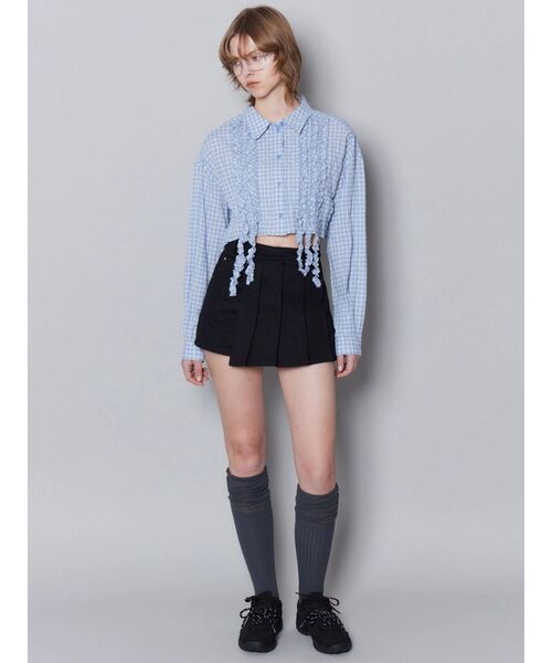 EMODA（エモダ）の「ダブルレースアップロースニーカー（スニーカー・レディース・ブラック/ブラウン・SMALL/LARGE/MEDIUM）」の7枚目の写真