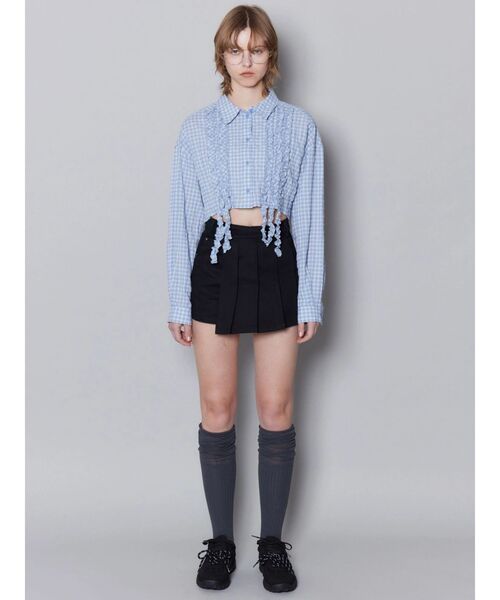 EMODA（エモダ）の「ダブルレースアップロースニーカー（スニーカー・レディース・ブラック/ブラウン・SMALL/LARGE/MEDIUM）」の8枚目の写真