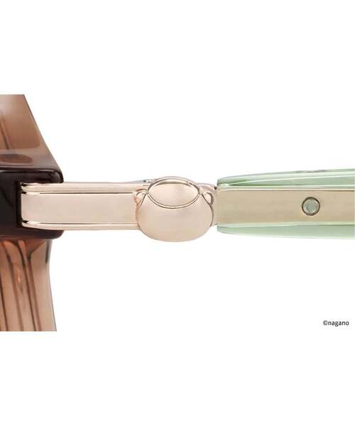 Zoff（ゾフ）の「Zoff｜ちいかわ【くりまんじゅうモデル】ボストン型メガネ｜軽量 眼鏡 伊達めがね 度付き（レンズ交換券付） 度あり 度なし メンズ レディース ユニセックス おしゃれ 読書（メガネ・レディース・ブラウン・FREE）」の3枚目の写真