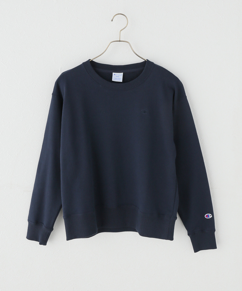 Champion(チャンピオン)の「ウォッシャブル / Champion / チャンピオン 別注 CREW NECK SWEAT(スウェット・レディース・チャコールグレー/ネイビー/レッド/ホワイト・FREE)」の3枚目の写真