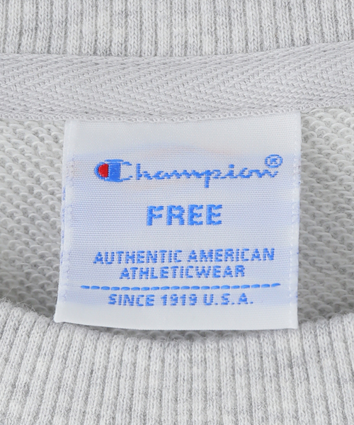 Champion(チャンピオン)の「ウォッシャブル / Champion / チャンピオン 別注 CREW NECK SWEAT(スウェット・レディース・チャコールグレー/ネイビー/レッド/ホワイト・FREE)」の15枚目の写真