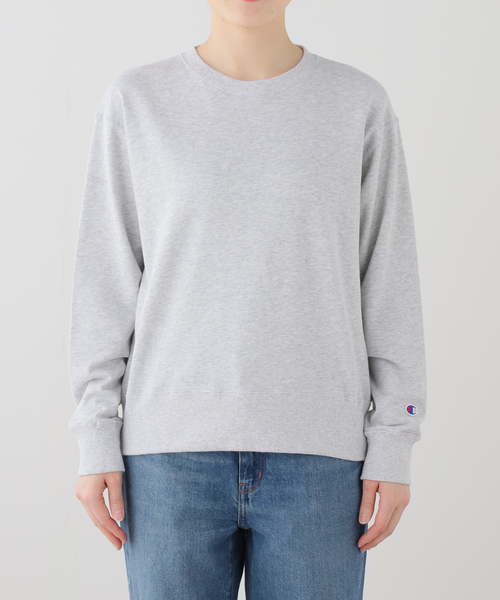 Champion(チャンピオン)の「ウォッシャブル / Champion / チャンピオン 別注 CREW NECK SWEAT(スウェット・レディース・チャコールグレー/ネイビー/レッド/ホワイト・FREE)」の8枚目の写真