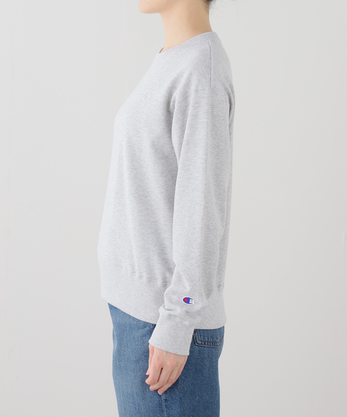 Champion(チャンピオン)の「ウォッシャブル / Champion / チャンピオン 別注 CREW NECK SWEAT(スウェット・レディース・チャコールグレー/ネイビー/レッド/ホワイト・FREE)」の9枚目の写真