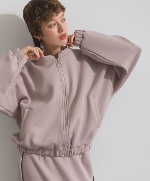 Fizz（フィズ）の「ダンボールギャザーブルゾン（ブルゾン・レディース・アイボリー/ライトブルー/ベージュ/ブラック・M）」の3枚目の写真