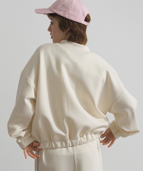 Fizz（フィズ）の「ダンボールギャザーブルゾン（ブルゾン・レディース・アイボリー/ライトブルー/ベージュ/ブラック・M）」の19枚目の写真