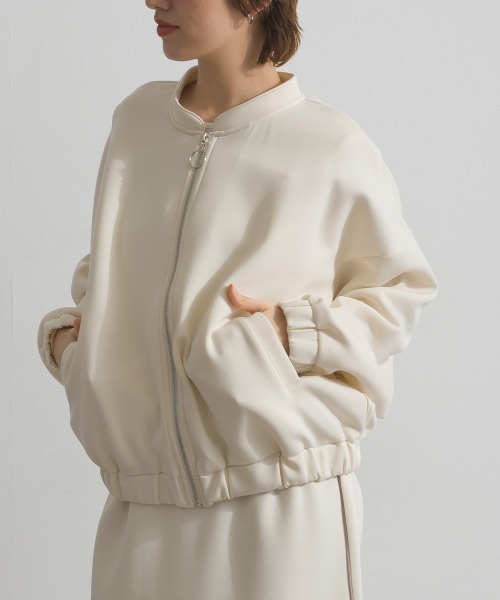 Fizz（フィズ）の「ダンボールギャザーブルゾン（ブルゾン・レディース・アイボリー/ライトブルー/ベージュ/ブラック・M）」の20枚目の写真