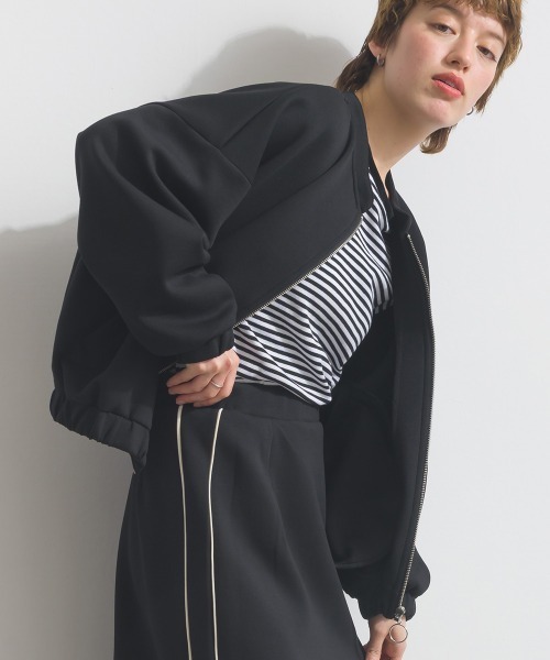 Fizz（フィズ）の「ダンボールギャザーブルゾン（ブルゾン・レディース・アイボリー/ライトブルー/ベージュ/ブラック・M）」の13枚目の写真