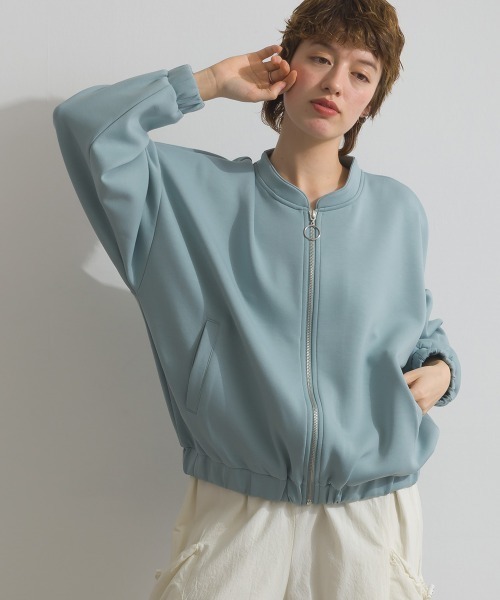 Fizz（フィズ）の「ダンボールギャザーブルゾン（ブルゾン・レディース・アイボリー/ライトブルー/ベージュ/ブラック・M）」の15枚目の写真