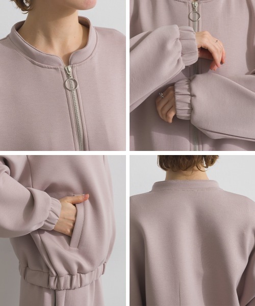 Fizz（フィズ）の「ダンボールギャザーブルゾン（ブルゾン・レディース・アイボリー/ライトブルー/ベージュ/ブラック・M）」の6枚目の写真