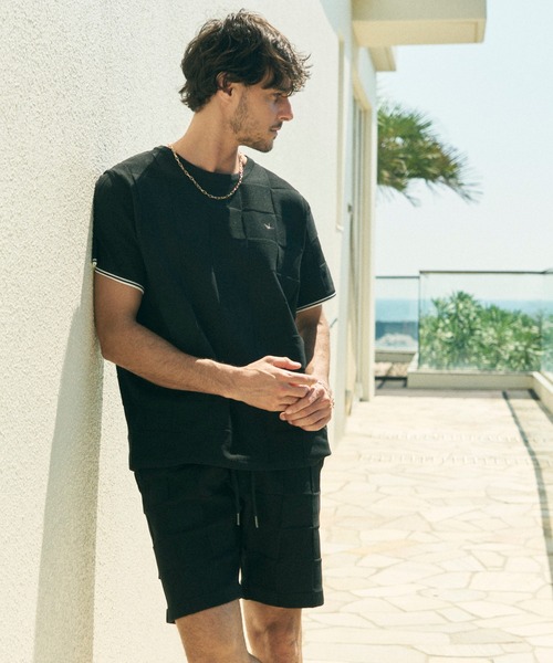 1PIU1UGUALE3  RELAX （ウノピゥウノウグァーレトレ リラックス）の「1PIU1UGUALE3 RELAX(ウノピゥウノウグァーレトレ リラックス)ブロックニットショーツ（その他パンツ・メンズ・ホワイト/サックスブルー/ブラック・XL/L/M/S）」の16枚目の写真