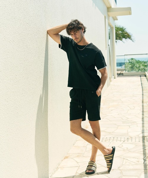 1PIU1UGUALE3  RELAX （ウノピゥウノウグァーレトレ リラックス）の「1PIU1UGUALE3 RELAX(ウノピゥウノウグァーレトレ リラックス)ブロックニットショーツ（その他パンツ・メンズ・ホワイト/サックスブルー/ブラック・XL/L/M/S）」の17枚目の写真