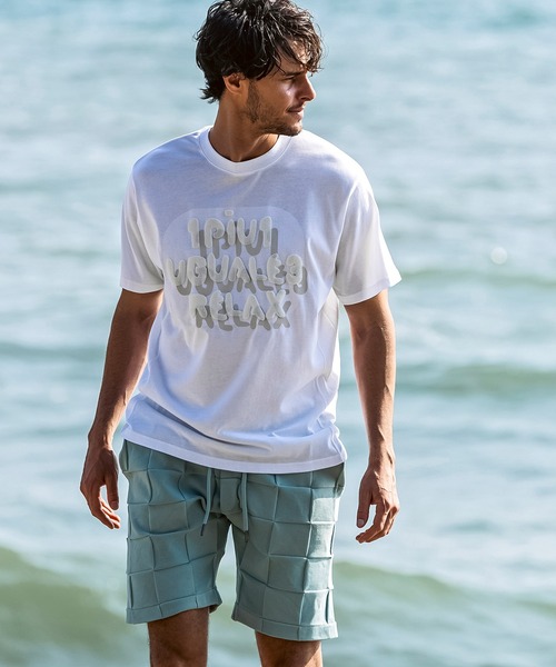 1PIU1UGUALE3  RELAX （ウノピゥウノウグァーレトレ リラックス）の「1PIU1UGUALE3 RELAX(ウノピゥウノウグァーレトレ リラックス)ブロックニットショーツ（その他パンツ・メンズ・ホワイト/サックスブルー/ブラック・XL/L/M/S）」の21枚目の写真