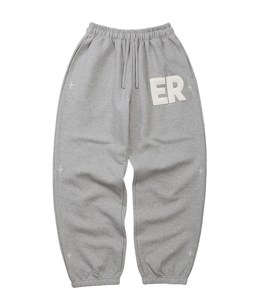 EEERRR（イイイ・アールアールアール）の「ER waffle applique long sweat pants (Melange)（スウェットパンツ・レディース・その他・LARGE/MEDIUM）」の5枚目の写真