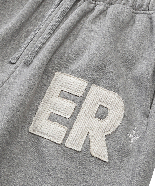 EEERRR（イイイ・アールアールアール）の「ER waffle applique long sweat pants (Melange)（スウェットパンツ・レディース・その他・LARGE/MEDIUM）」の9枚目の写真