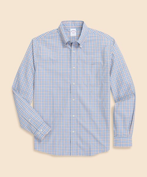 BROOKS BROTHERS(ブルックスブラザーズ)の「コットンポプリン シーズナルパターン フライデーシャツ(シャツ/ブラウス・メンズ・ブルー/パープル/グリーン・X-LARGE/MEDIUM/LARGE/SMALL)」の1枚目の写真