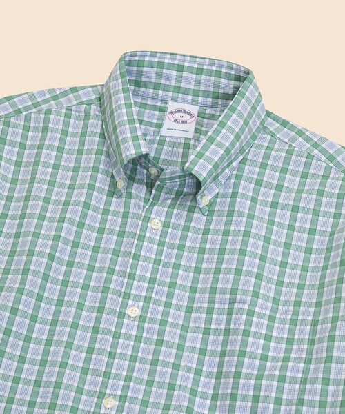 BROOKS BROTHERS(ブルックスブラザーズ)の「コットンポプリン シーズナルパターン フライデーシャツ(シャツ/ブラウス・メンズ・ブルー/パープル/グリーン・X-LARGE/MEDIUM/LARGE/SMALL)」の4枚目の写真