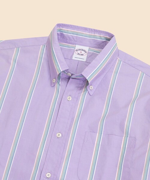 BROOKS BROTHERS(ブルックスブラザーズ)の「コットンポプリン シーズナルパターン フライデーシャツ(シャツ/ブラウス・メンズ・ブルー/パープル/グリーン・X-LARGE/MEDIUM/LARGE/SMALL)」の8枚目の写真