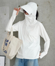 UVカット＆接触冷感 ] M L XL 選べる2タイプ 取り外しサンバイザー付き