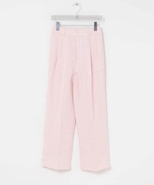 URBAN RESEARCH（アーバンリサーチ）の「オックスリネンストレートパンツ（その他パンツ・レディース・ライトピンク/ライトベージュ・40/38/36）」の8枚目の写真