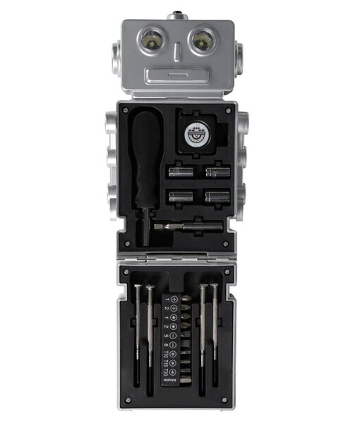 BIRTHDAY BAR（バースデイバー）の「TOOL KIT ROBOT SILVER　ツールキットロボット（インテリア雑貨・レディース・シルバー・0）」の6枚目の写真