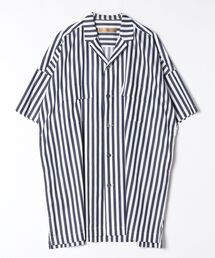 Robes&Confections/ローブス&コンフェクションズ/コンパクトコットンロンドンストライプSSシャツ