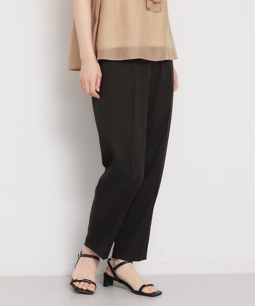 THE SHOP TK (ザ ショップ ティーケー )の「【XS-XL/洗える】オン・オフ問わずきれいに決まる 麻調テーパードパンツ(その他パンツ・レディース・ブラック/ブラウン系その他/ライトベージュ・11/12/13/14/10)」の14枚目の写真