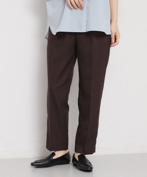 THE SHOP TK (ザ ショップ ティーケー )の「【XS-XL/洗える】オン・オフ問わずきれいに決まる 麻調テーパードパンツ(その他パンツ・レディース・ブラック/ブラウン系その他/ライトベージュ・11/12/13/14/10)」の10枚目の写真