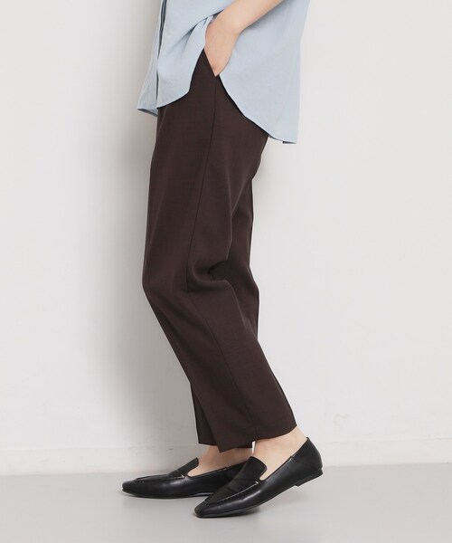 THE SHOP TK (ザ ショップ ティーケー )の「【XS-XL/洗える】オン・オフ問わずきれいに決まる 麻調テーパードパンツ(その他パンツ・レディース・ブラック/ブラウン系その他/ライトベージュ・11/12/13/14/10)」の9枚目の写真