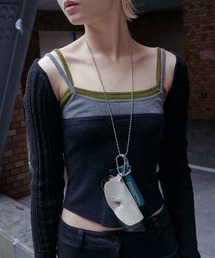 GOLDY（ゴールディ）の「マット レザー ライク グラス ホルダー（チャーム）」