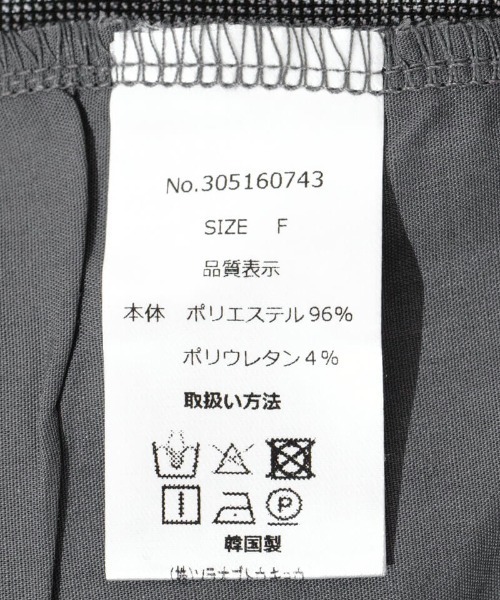 flower（フラワー）の「エニーチェックパンツ（その他パンツ・レディース・ベージュ/ブラック・FREE）」の10枚目の写真