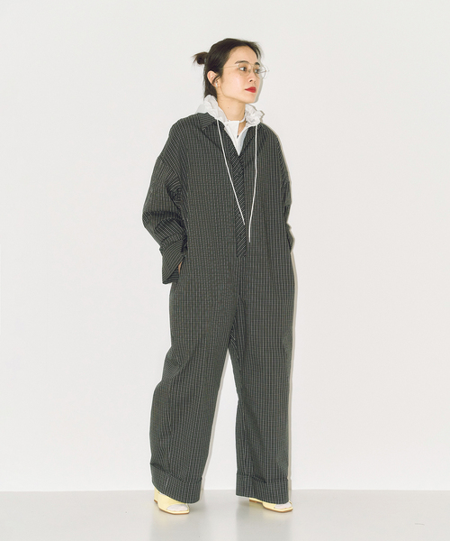 CITYSHOP(シティーショップ)の「SHIRT ジャンプスーツ(つなぎ/オールインワン・レディース・ピンク/ブラック・36/38)」の22枚目の写真