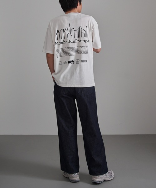 Manhattan Portage(マンハッタンポーテージ)の「【Manhattan Portage】別注 Archive Logo Print Tee / アーカイブロゴプリントTシャツ(Tシャツ/カットソー・レディース・ブラック/チャコールグレー/ホワイト・S/M/L)」の9枚目の写真