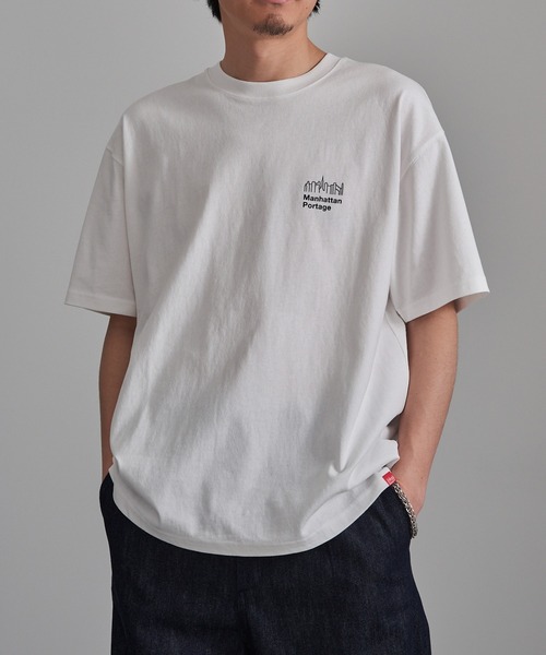 Manhattan Portage(マンハッタンポーテージ)の「【Manhattan Portage】別注 Archive Logo Print Tee / アーカイブロゴプリントTシャツ(Tシャツ/カットソー・レディース・ブラック/チャコールグレー/ホワイト・S/M/L)」の5枚目の写真
