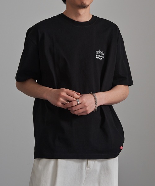 Manhattan Portage(マンハッタンポーテージ)の「【Manhattan Portage】別注 Archive Logo Print Tee / アーカイブロゴプリントTシャツ(Tシャツ/カットソー・レディース・ブラック/チャコールグレー/ホワイト・S/M/L)」の11枚目の写真
