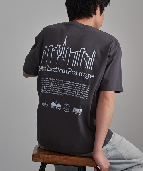 Manhattan Portage(マンハッタンポーテージ)の「【Manhattan Portage】別注 Archive Logo Print Tee / アーカイブロゴプリントTシャツ(Tシャツ/カットソー・レディース・ブラック/チャコールグレー/ホワイト・S/M/L)」の18枚目の写真