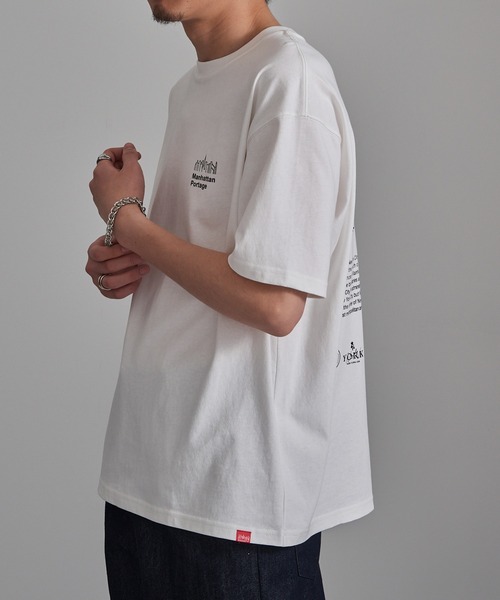 Manhattan Portage(マンハッタンポーテージ)の「【Manhattan Portage】別注 Archive Logo Print Tee / アーカイブロゴプリントTシャツ(Tシャツ/カットソー・レディース・ブラック/チャコールグレー/ホワイト・S/M/L)」の6枚目の写真