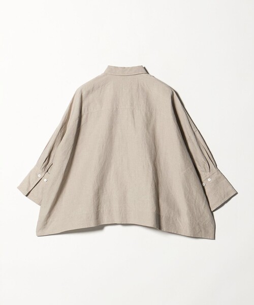 UNITED ARROWS（ユナイテッドアローズ）の「リネン ドルマン シャツ ‐ウォッシャブル‐（シャツ/ブラウス・レディース・ピンク/ブラック/ナチュラル/ホワイト・FREE）」の5枚目の写真