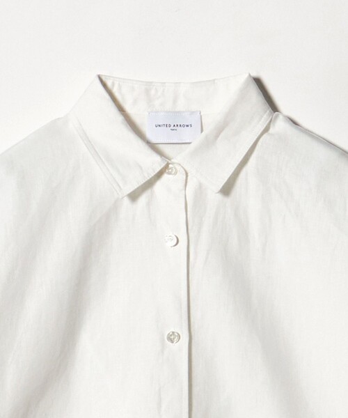 UNITED ARROWS（ユナイテッドアローズ）の「リネン ドルマン シャツ ‐ウォッシャブル‐（シャツ/ブラウス・レディース・ピンク/ブラック/ナチュラル/ホワイト・FREE）」の12枚目の写真