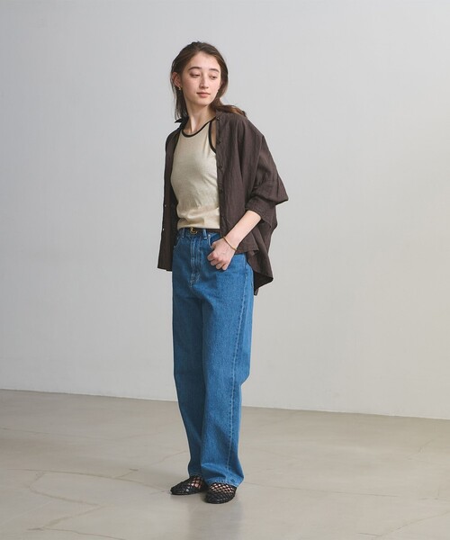 UNITED ARROWS(ユナイテッドアローズ)の「リネン ドルマン シャツ ‐ウォッシャブル‐(シャツ/ブラウス・レディース・ピンク/ブラック/ナチュラル/ホワイト/ライトブルー/ダークブラウン/コバルトブルー・FREE)」の22枚目の写真