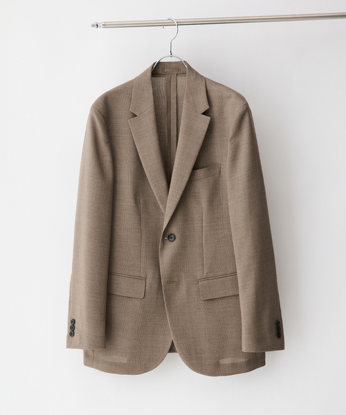 EDIFICE（エディフィス）の「”吸汗＆速乾機能” EVALET メッシュ 2ボタン ジャケット（テーラードジャケット・メンズ・ベージュ/ネイビー/ブラック/チャコールグレー・X-SMALL/SMALL/MEDIUM/LARGE/X-LARGE）」の3枚目の写真