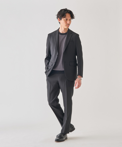 EDIFICE（エディフィス）の「”吸汗＆速乾機能” EVALET メッシュ 2ボタン ジャケット（テーラードジャケット・メンズ・ベージュ/ネイビー/ブラック/チャコールグレー・X-SMALL/SMALL/MEDIUM/LARGE/X-LARGE）」の6枚目の写真