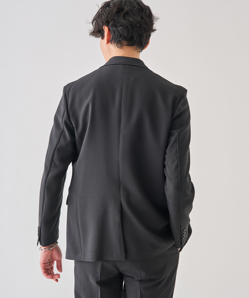 EDIFICE（エディフィス）の「”吸汗＆速乾機能” EVALET メッシュ 2ボタン ジャケット（テーラードジャケット・メンズ・ベージュ/ネイビー/ブラック/チャコールグレー・X-SMALL/SMALL/MEDIUM/LARGE/X-LARGE）」の10枚目の写真