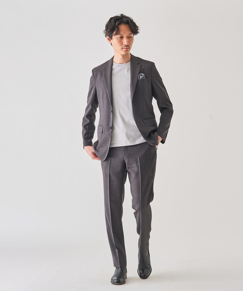 EDIFICE（エディフィス）の「”吸汗＆速乾機能” EVALET メッシュ 2ボタン ジャケット（テーラードジャケット・メンズ・ベージュ/ネイビー/ブラック/チャコールグレー・X-SMALL/SMALL/MEDIUM/LARGE/X-LARGE）」の13枚目の写真