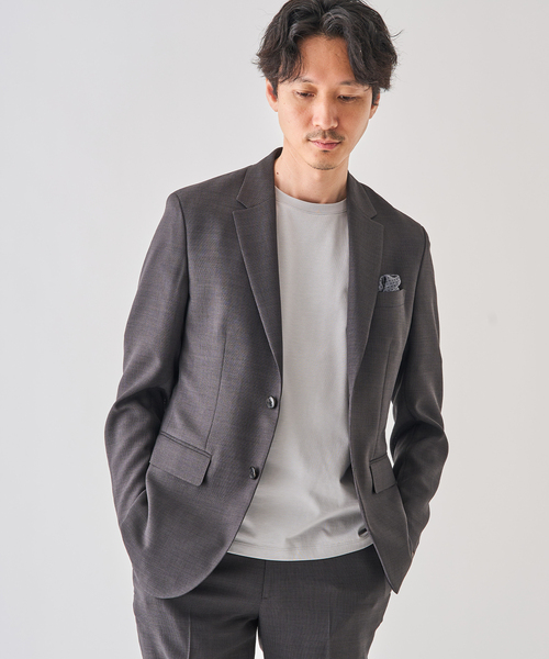 EDIFICE（エディフィス）の「”吸汗＆速乾機能” EVALET メッシュ 2ボタン ジャケット（テーラードジャケット・メンズ・ベージュ/ネイビー/ブラック/チャコールグレー・X-SMALL/SMALL/MEDIUM/LARGE/X-LARGE）」の16枚目の写真