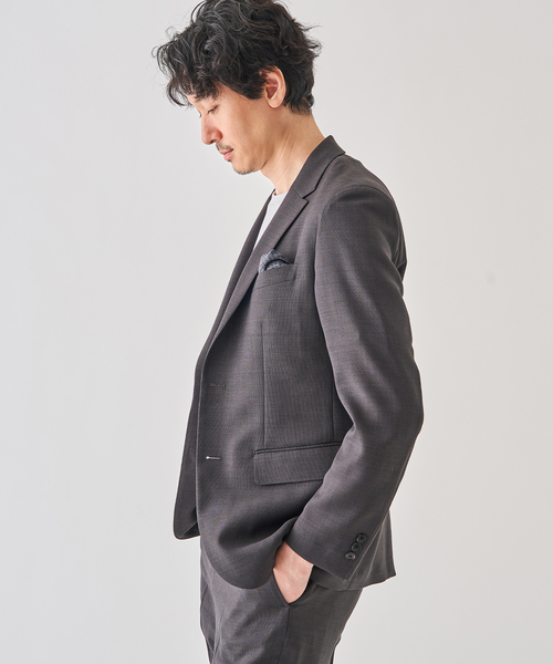 EDIFICE（エディフィス）の「”吸汗＆速乾機能” EVALET メッシュ 2ボタン ジャケット（テーラードジャケット・メンズ・ベージュ/ネイビー/ブラック/チャコールグレー・X-SMALL/SMALL/MEDIUM/LARGE/X-LARGE）」の17枚目の写真